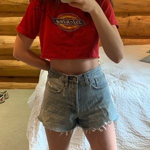 Denim forum blue jean shorts